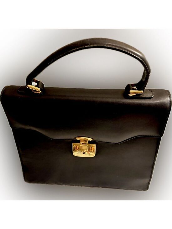Gucci Handbags - Gucci (w. COA) Calfskin Lady Lock Top Handle Satchel
